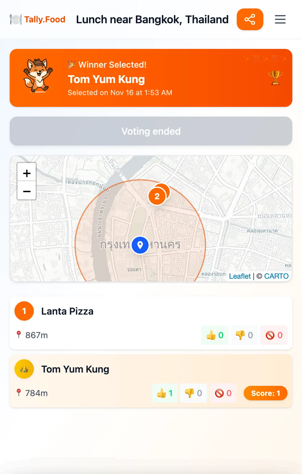 Winner selected, time to rally!